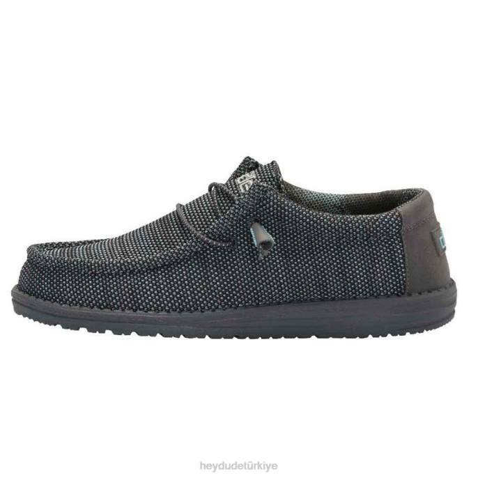 Hey Dude ayakkabı asfalt azur erkekler Wally sox 82XX346
