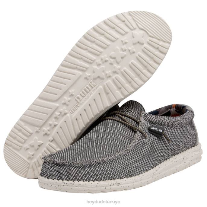 Hey Dude ayakkabı asfalt erkekler Wally sox 82XX344