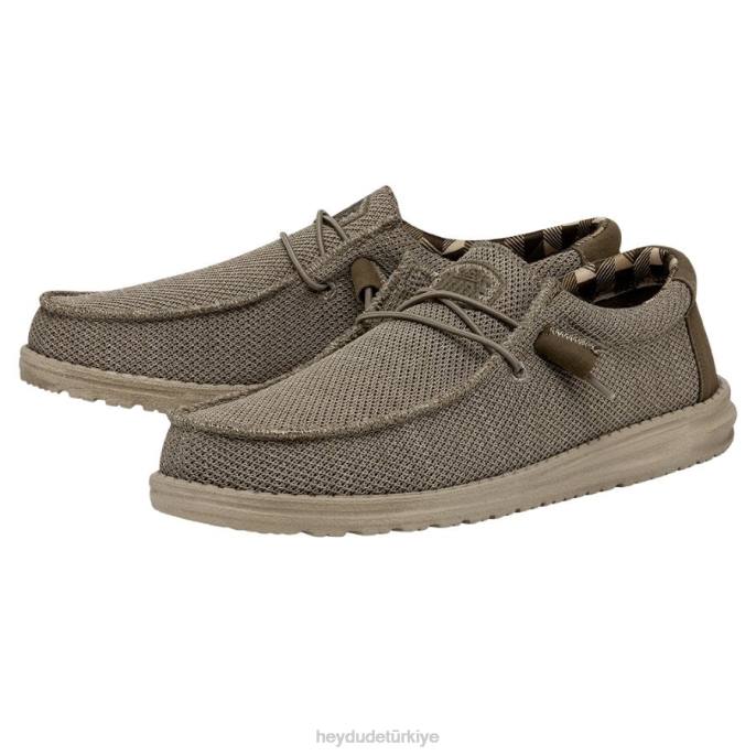 Hey Dude ayakkabı bej erkekler wally sox geniş 82XX296
