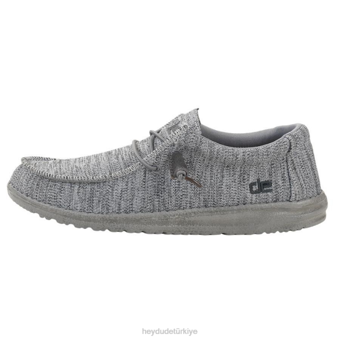 Hey Dude ayakkabı gri erkekler Wally sox 82XX345