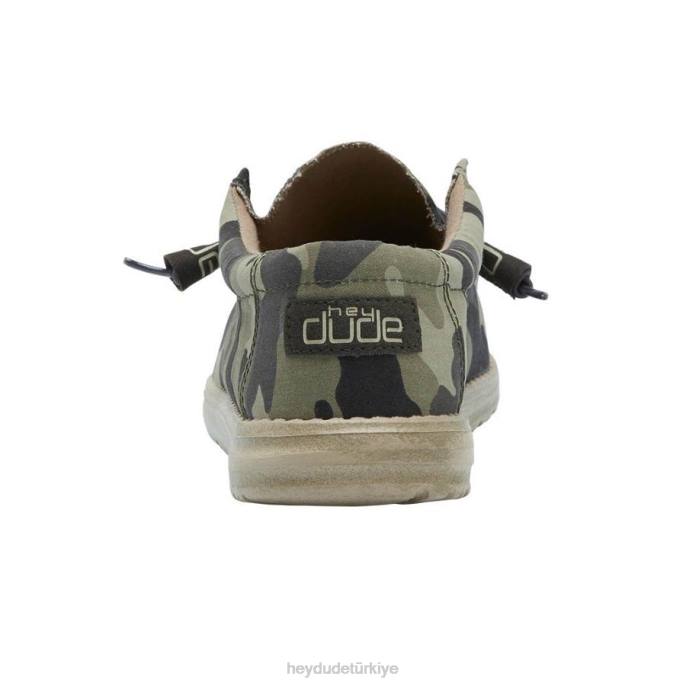 Hey Dude ayakkabı kamuflaj erkekler duvar gibi 82XX395