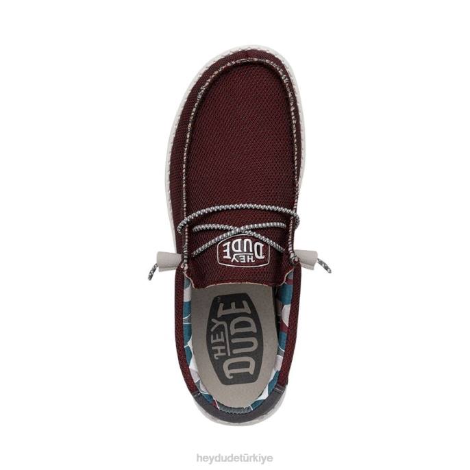 Hey Dude ayakkabı karanda kırmızı erkekler Wally Sox üçlü iğne 82XX443