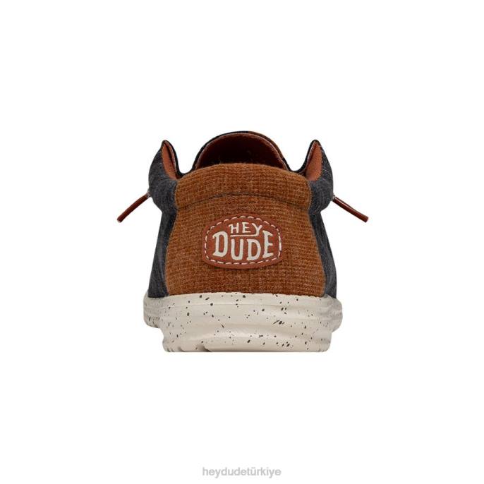 Hey Dude ayakkabı odun kömürü erkekler Wally Jersey 82XX353