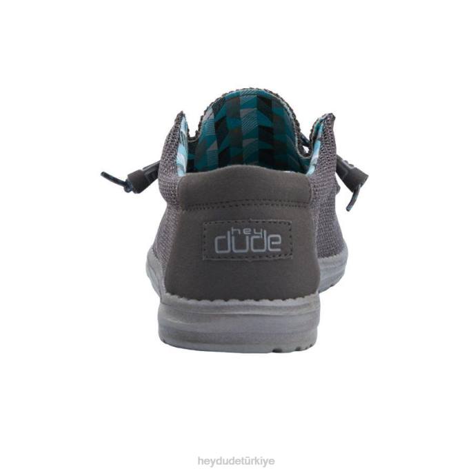 Hey Dude ayakkabı odun kömürü erkekler Wally sox 82XX338