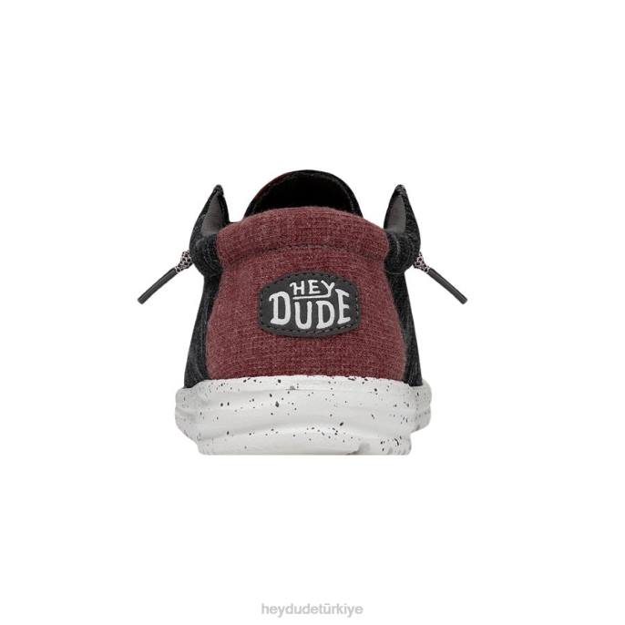 Hey Dude ayakkabı siyah erkekler Wally Jersey 82XX348