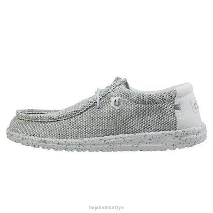 Hey Dude ayakkabı taş beyaz erkekler Wally sox 82XX337