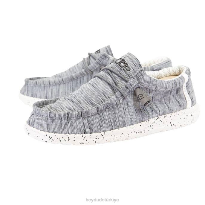 Hey Dude ayakkabı taş beyaz erkekler wally streç polar 82XX462