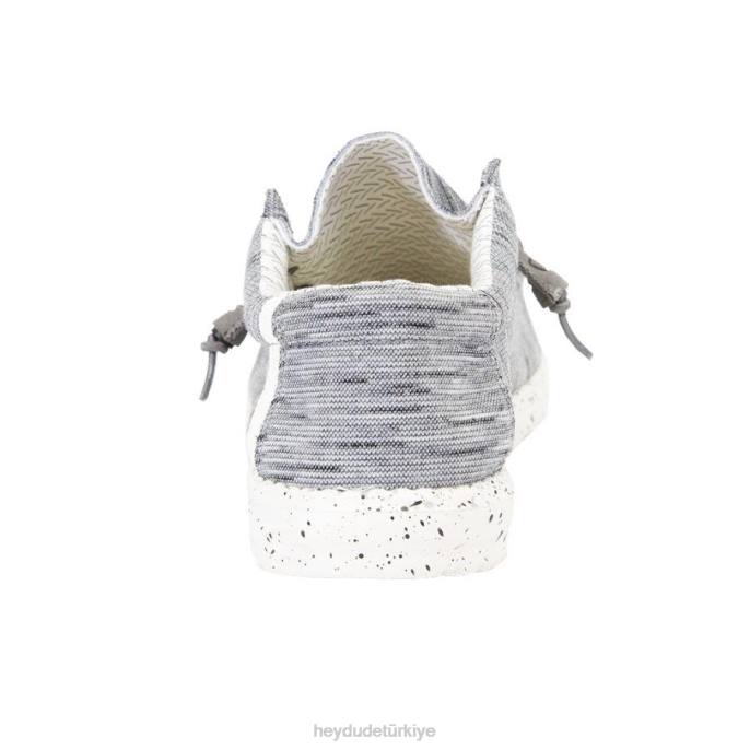 Hey Dude ayakkabı taş beyaz erkekler wally streç polar 82XX462