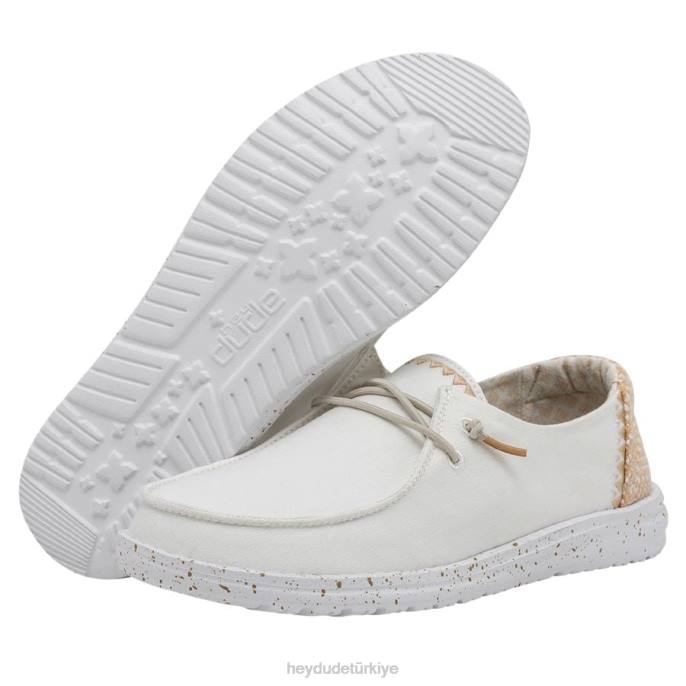 Hey Dude ayakkabı Beyaz kum erkekler wendy chambray 82XX95
