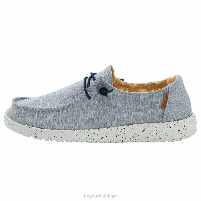 Hey Dude ayakkabı Beyaz mavi erkekler wendy chambray 82XX103