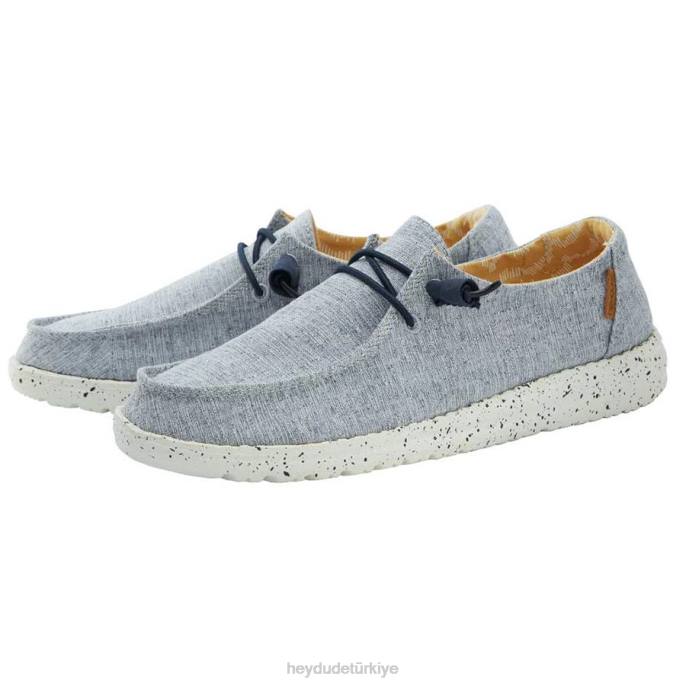 Hey Dude ayakkabı Beyaz mavi erkekler wendy chambray 82XX103