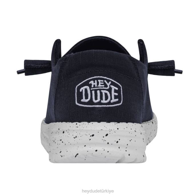 Hey Dude ayakkabı Donanma erkekler wendy şantuk tuval 82XX31