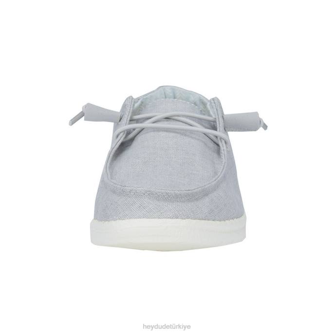 Hey Dude ayakkabı açık gri erkekler wendy chambray 82XX99