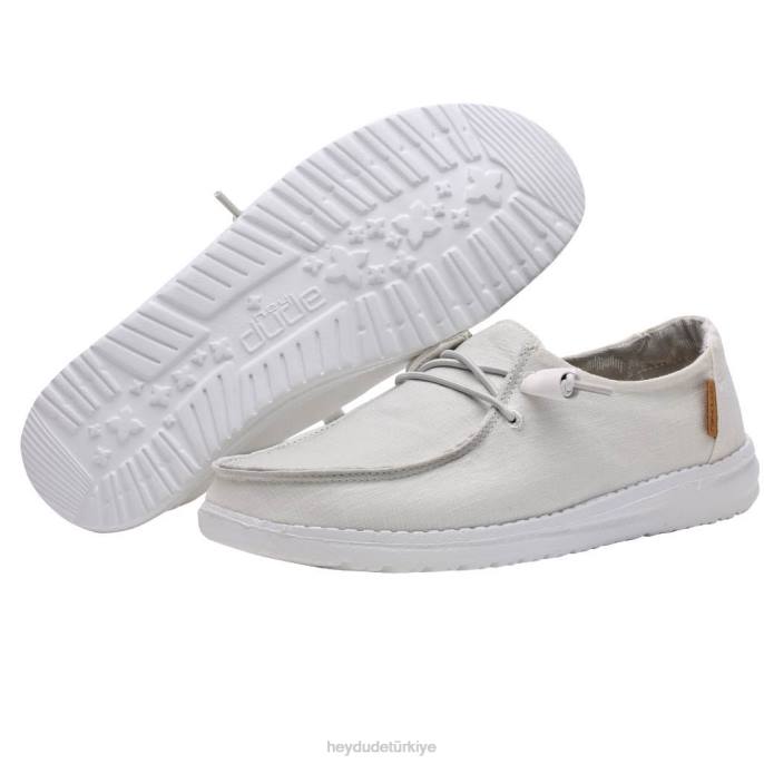 Hey Dude ayakkabı beyaz erkekler wendy chambray 82XX98