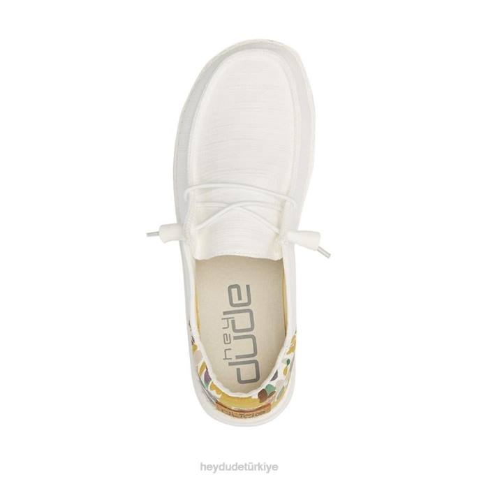 Hey Dude ayakkabı beyaz erkekler wendy funk chambray 82XX161