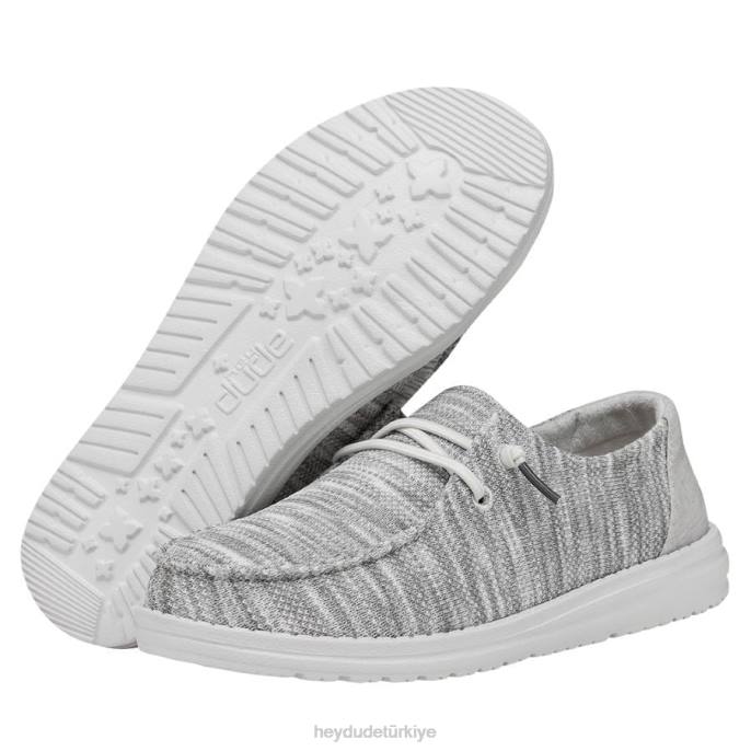 Hey Dude ayakkabı buzul grisi erkekler wendy sox geniş 82XX111