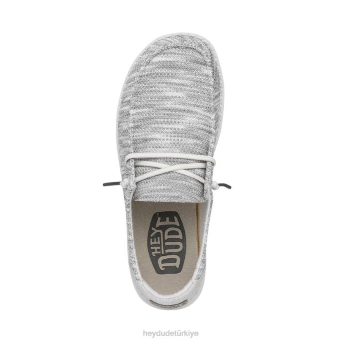 Hey Dude ayakkabı buzul grisi erkekler wendy sox geniş 82XX111