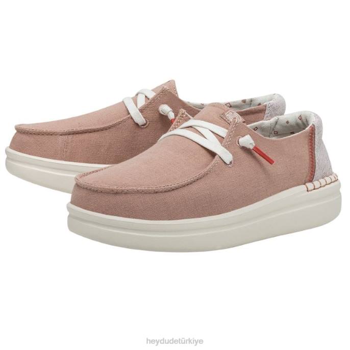 Hey Dude ayakkabı gül erkekler Wendy Rise Chambray 82XX153