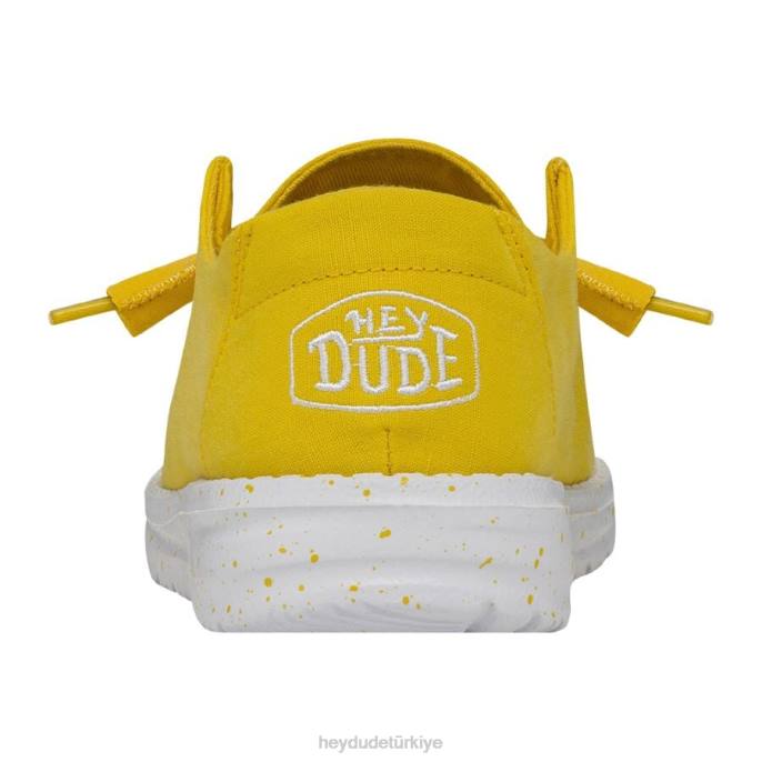 Hey Dude ayakkabı imparatorluk sarısı erkekler wendy şantuk tuval 82XX33