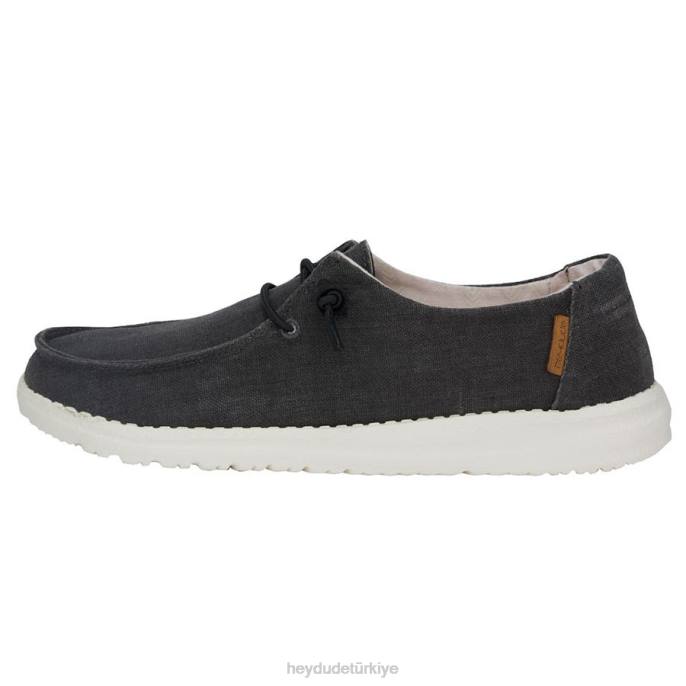 Hey Dude ayakkabı kapalı siyah erkekler wendy chambray 82XX104