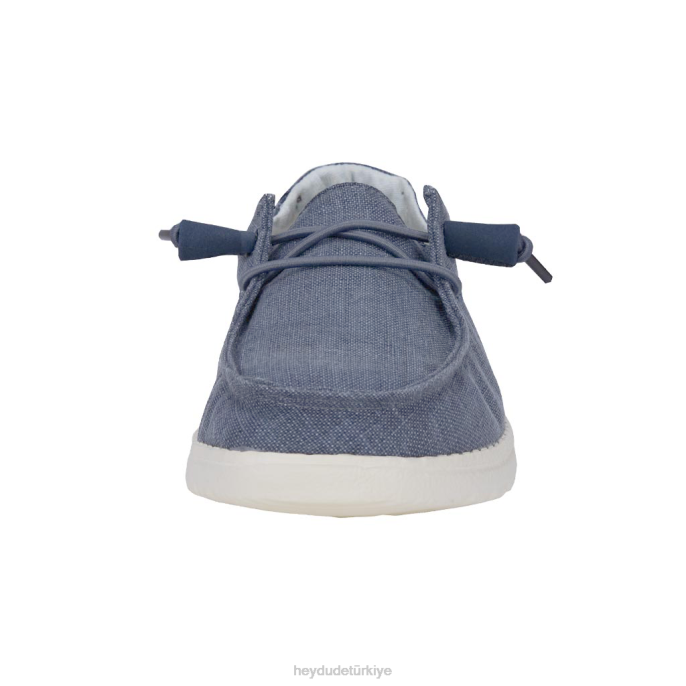 Hey Dude ayakkabı lacivert beyaz erkekler wendy chambray 82XX100
