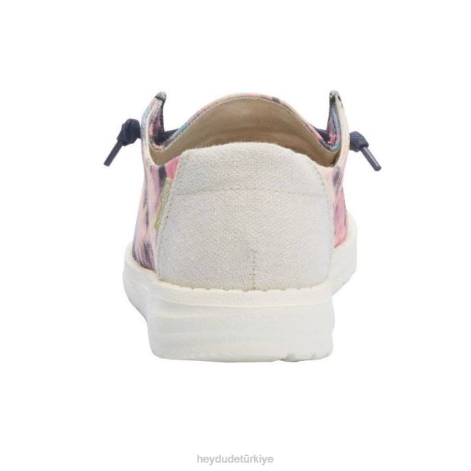 Hey Dude ayakkabı lacivert pembe erkekler Wendy kravat boyası 82XX188
