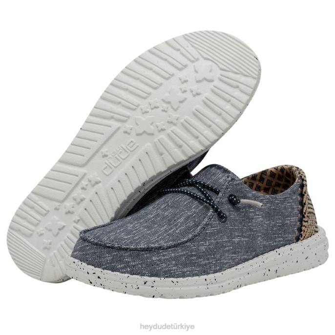 Hey Dude ayakkabı lapis mavisi erkekler wendy chambray 82XX96