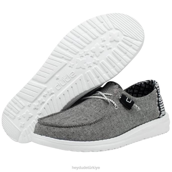 Hey Dude ayakkabı oniks erkekler wendy chambray 82XX94