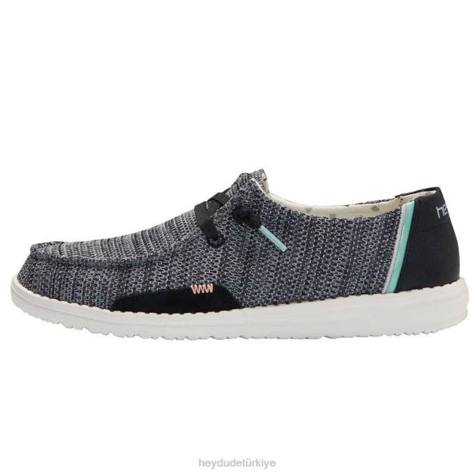 Hey Dude ayakkabı parlak siyah erkekler wendy sox 82XX190