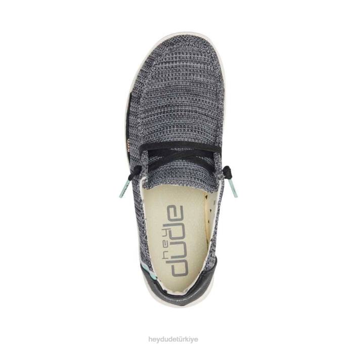 Hey Dude ayakkabı parlak siyah erkekler wendy sox 82XX190
