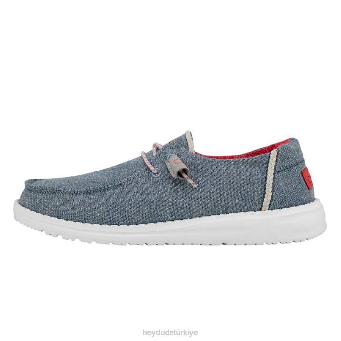 Hey Dude ayakkabı örgü çivit erkekler wendy chambray 82XX212