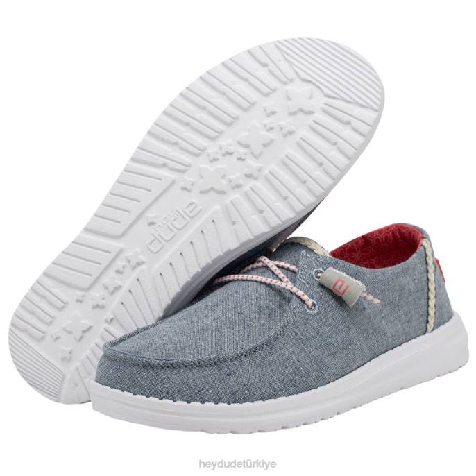 Hey Dude ayakkabı örgü çivit erkekler wendy chambray 82XX212