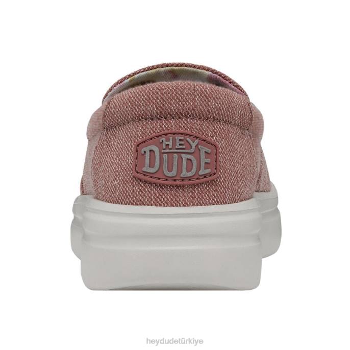 Hey Dude ayakkabı tozlu pembe kadınlar sisli yükseliş 82XX227