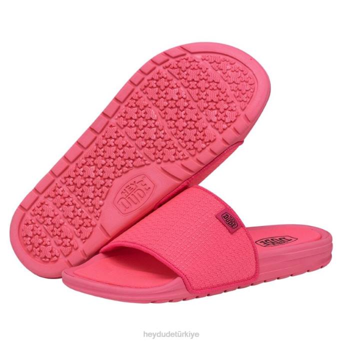 Hey Dude ayakkabı flu pembe kadınlar chandler örgü 82XX250